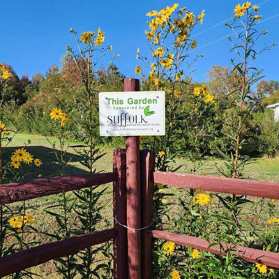 Sign at Milteer Rec Center Garden