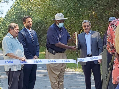 Ribbon cutting at Seaboard Coastline Trail – Suburban Drive